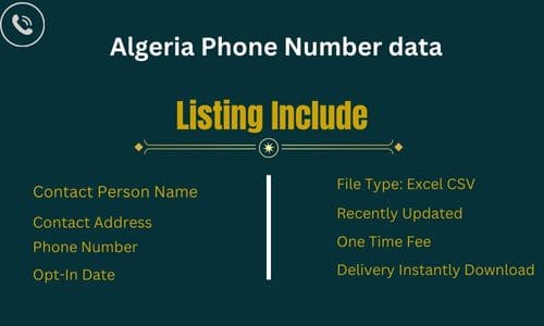 Algeria Phone Number data