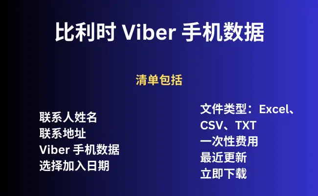 比利时 Viber 手机数据