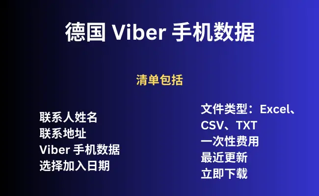 德国 Viber 手机数据