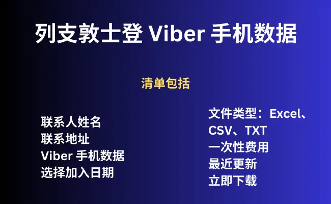 列支敦士登 Viber 手机数据
